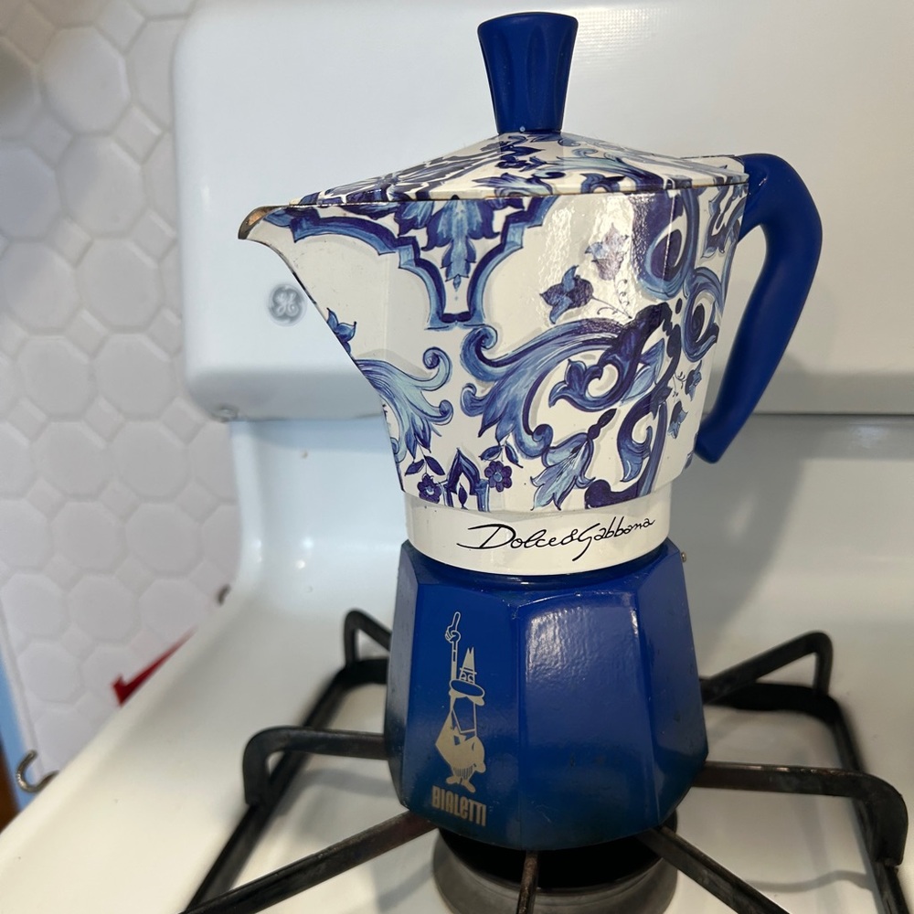 Dolce & Gabbana Blue and White Coffee Maker